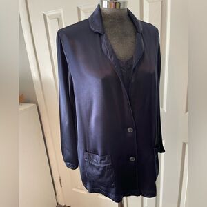 XiRena Deep Navy Two-Piece Jacket-Camisole Set Size XS